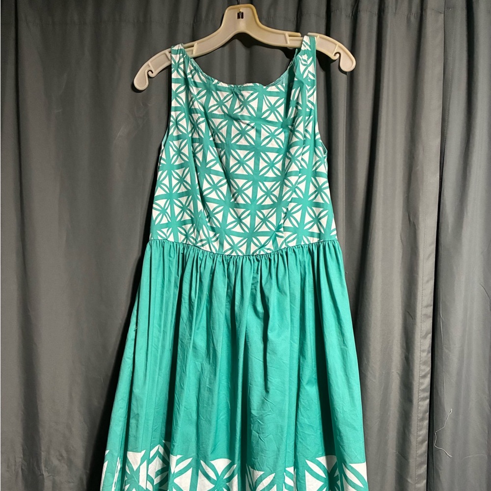 The Oblong Box Shop Teal Dress